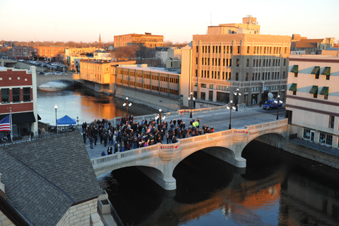 Aurora Downer Bridge opening