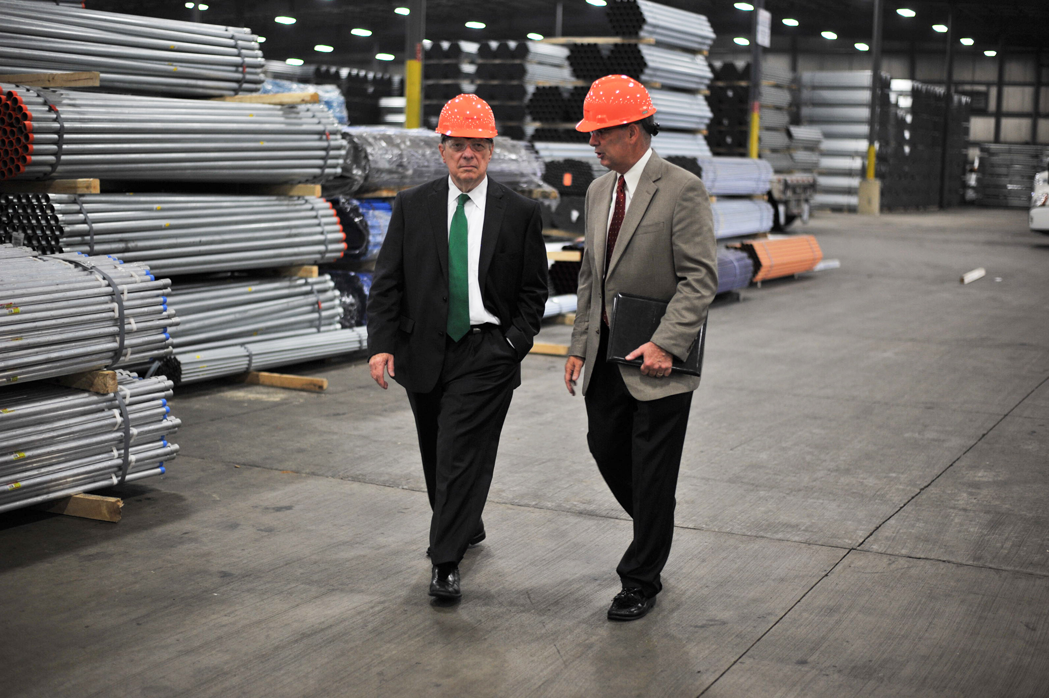 Sen. Dick Durbin visits steel factory