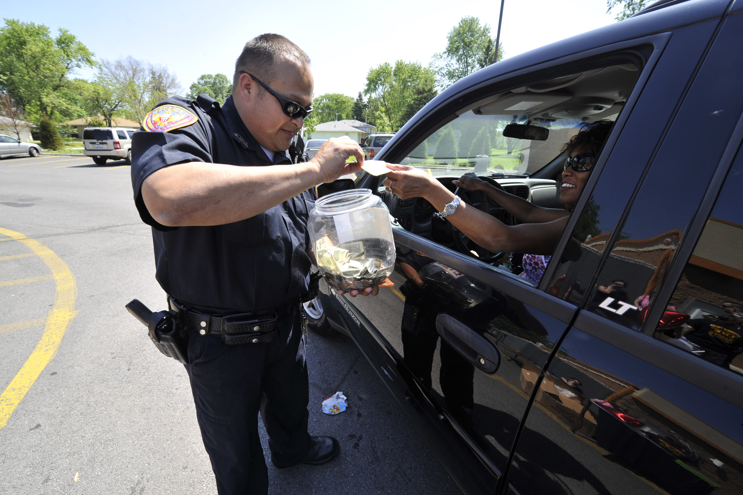 Aurora, Ill., Cop on Top event for Special Olympics